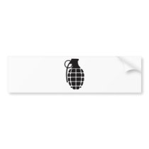 Grenade Bumper Sticker
