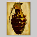 Grenade Greeting Card cards