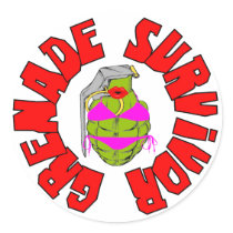 Grenade Survivor Sticker