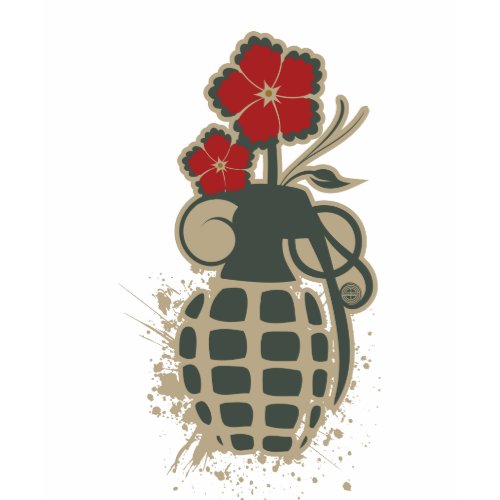 Grenade with Flower Blossoms Shirt