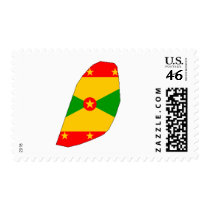 Greneda flag map postage