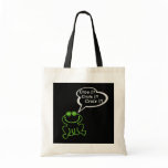 Grenouille vert gris FOND NOIR Tote Bags