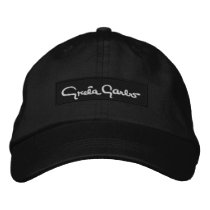Greta Garbo Embroidered Cap embroidered hats