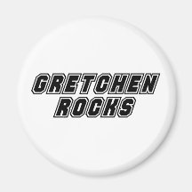 Gretchen Rocks Refrigerator Magnet
