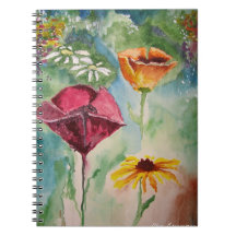 Gretchen's Flowers notebook.
