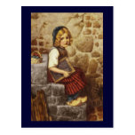 Gretel with Schoolwork Post Card
