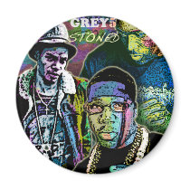 Grey5 Stoned Refrigerator Magnet