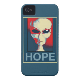 Grey Alien Hope Case-Mate iPhone 4 Case