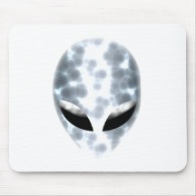 Grey Alien Mouse Pad