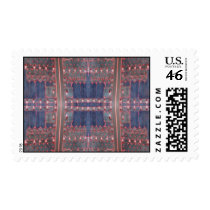 Grey and Blue postage by DonnaGraysonAbstract Grey and Blue postage