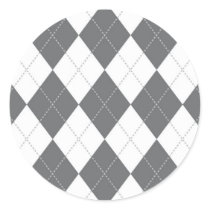 Grey and White Argyle Pattern stickers by fantasian_angel Grey and White Argyle Pattern stickers