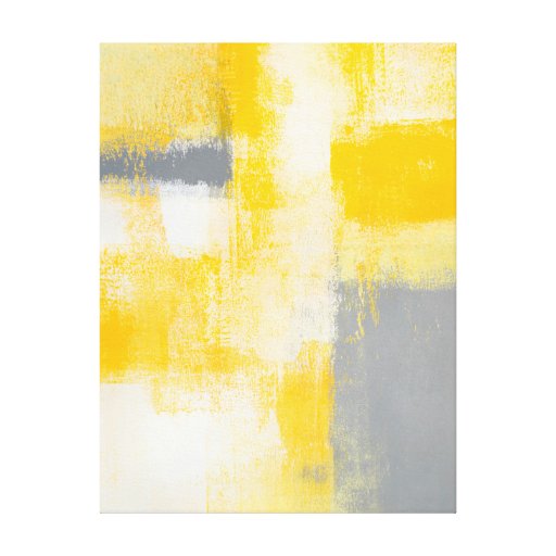 Grey And Yellow Canvas Prints, Grey And Yellow Wrapped Canvas Photo