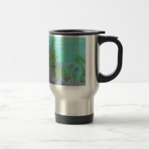 Grey Angelfish Blue Ocean Coffee Mug