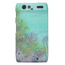 Grey Angelfish Blue Ocean Motorola Droid RAZR Case