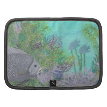 Grey Angelfish Blue Ocean Organizer