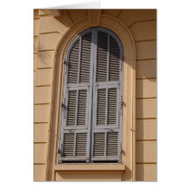 Grey Arch Shutters Card