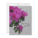 Grey Azalea Thank You Card invitation