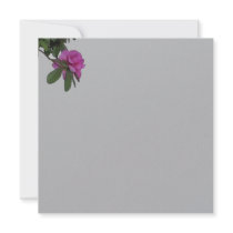 Grey Azalea Wedding Invitation