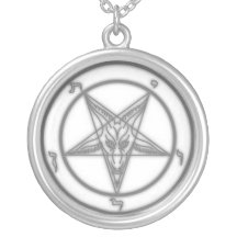 Grey  Baphomet Necklace