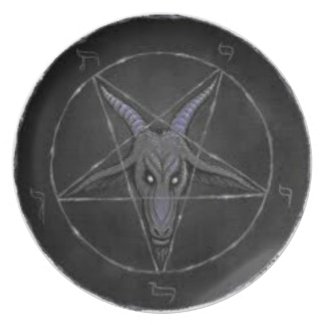 Grey Baphomet Plate (Alter Center Piece) plate