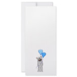 grey bear holding balloons rack card template