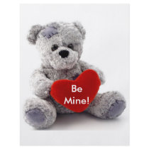 Grey Bear With Heart Full Color Flyer