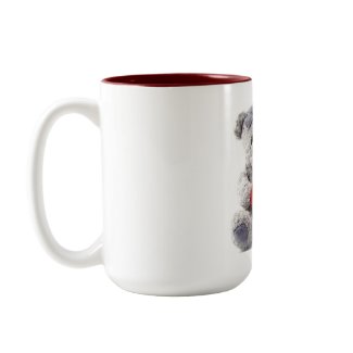 Grey Bear With Heart mug