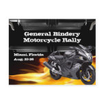 Grey Bike Burner Postcard