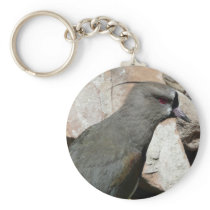 grey bird keychain