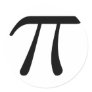 Grey Black Gray Yellow Orange Pi 3.14 symbol Math Stickers