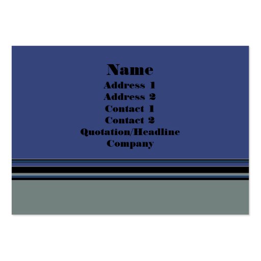 grey blue simple business card (front side)