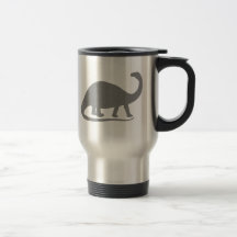 Grey Brontosaurus Coffee Mug