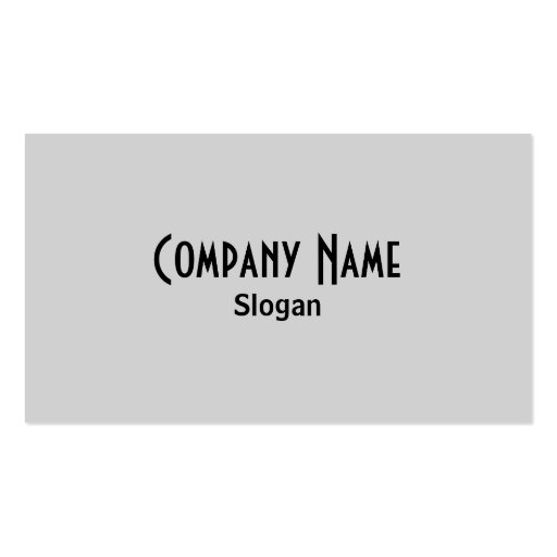 Grey Business Card (front side)