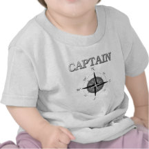 Grey Captain with Compass Rose Tee Shirts