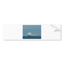 Grey Cargo Ship Bumper Stickers