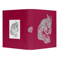 grey cat vinyl binders