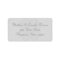 Grey Celtic Knot Envelope Address Labels