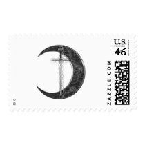 Grey Celtic Sword and Moon Stamps
