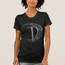 Grey Celtic Sword and Moon T Shirt