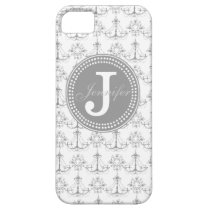 Grey Chandelier & Grey Monogram iPhone Case casemate cases