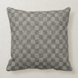 Grey Checker Pattern pillows