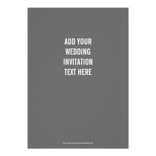 Grey Chevron Modern Photo Wedding Invitation