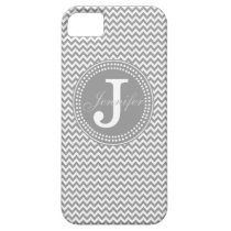 Grey Chevron Monogram iPhone Case casemate cases