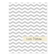 Grey Chevron Postcards