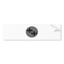 Grey Circle bumper stickers by Supernova23 Grey Circle bumper stickers
