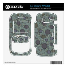 grey circle dots design decal for the LG octane
