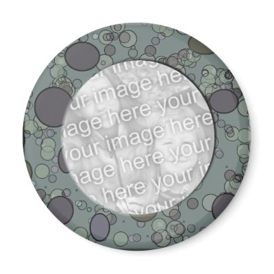 grey circle frame template fridge magnet by DonnaGraysonAbstract