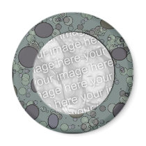 grey circle frame template magnets by DonnaGraysonAbstract grey circle frame template magnets