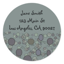 grey circles address labels stickers by DonnaGraysonAbstract grey circles address labels stickers