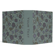 Grey Circles binders by DonnaGraysonAbstract Grey Circles binders